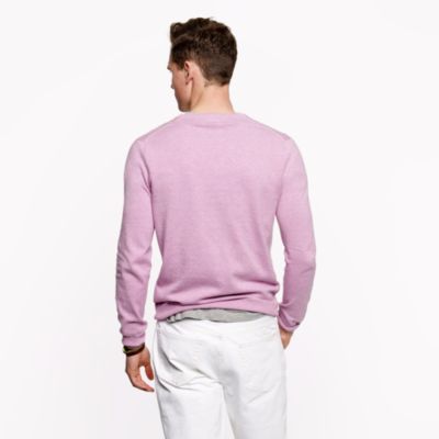 Slim cotton-cashmere V-neck sweater