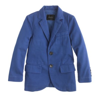 Boys' unconstructed Ludlow suit jacket in sun-faded chino