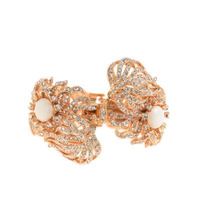 Pav&eacute; feather bracelet