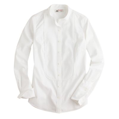 Thomas Mason&reg; for J.Crew mandarin-collar tuxedo shirt