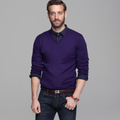 Slim merino V-neck sweater