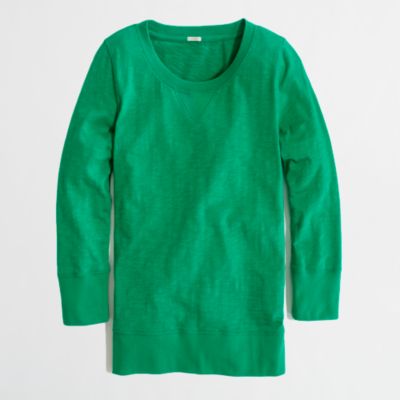 Factory garment-dyed sweatshirt