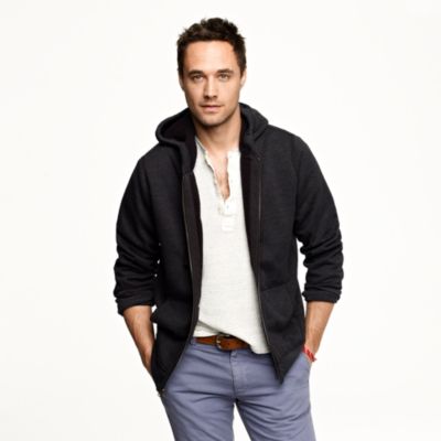 Utility fleece sherpa-lined hoodie