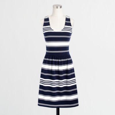 Factory stripe button-back sundress