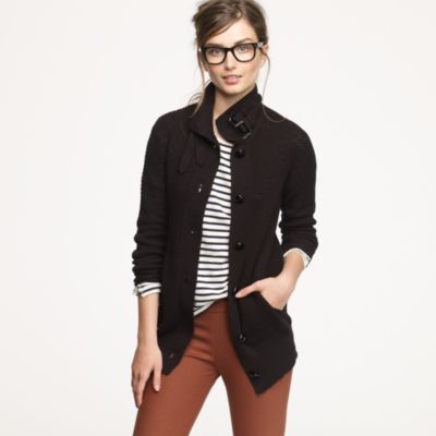 Clipper cardigan in black