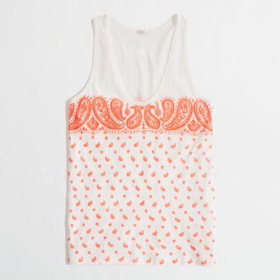 Factory paisley layering tank