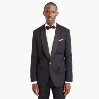 Ludlow shawl-collar tuxedo jacket with double vent in Italian wool