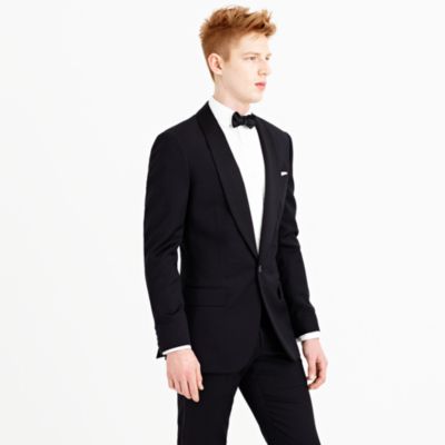 Ludlow shawl-collar tuxedo jacket with double vent in Italian wool