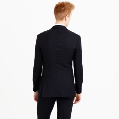 Ludlow tuxedo jacket with double vent in Italian wool