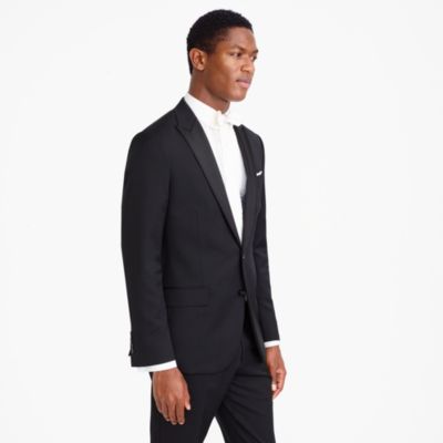 Ludlow tuxedo jacket with double vent in Italian wool