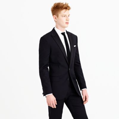 Ludlow tuxedo jacket with double vent in Italian wool