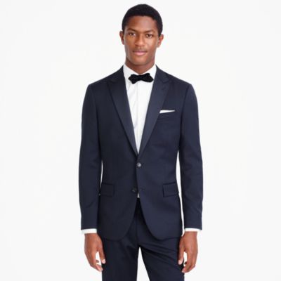 Ludlow tuxedo jacket with double vent in Italian wool