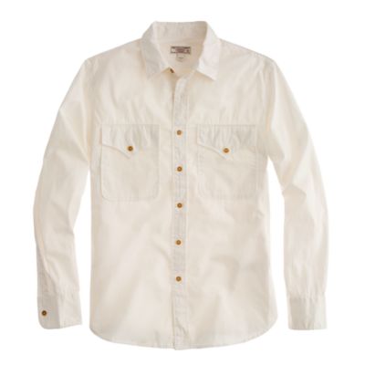 Wallace & Barnes Makin Island garment-dyed chino shirt