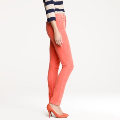 High-waisted skinny cord
