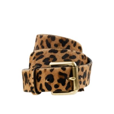 Wide calf hair belt