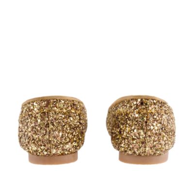Girls' glitter penny loafers