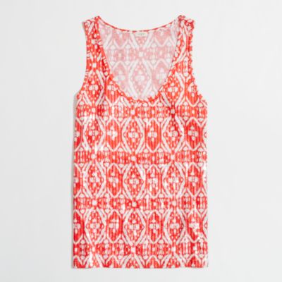 Factory ikat sequin tank