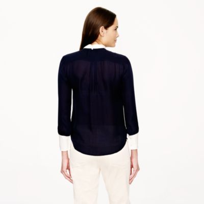 Collection secretary blouse in colorblock