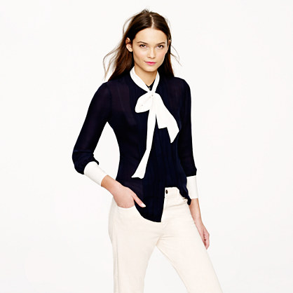 Collection secretary blouse in colorblock