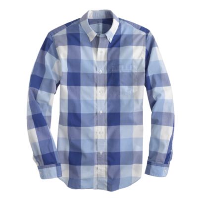 Lightweight shirt in regal blue gingham