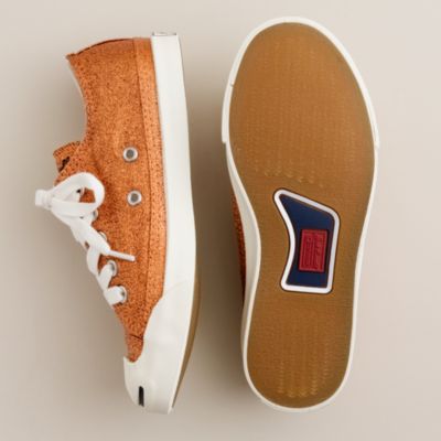 Girls' Converse&reg; Jack Purcell&reg; metallic sneakers