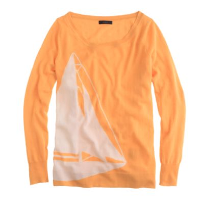 Collection featherweight cashmere sailboat sweater