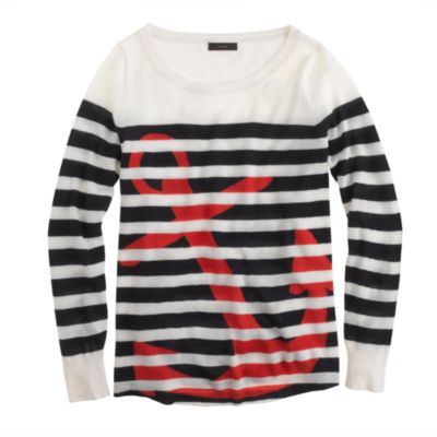 Collection featherweight cashmere anchor sweater