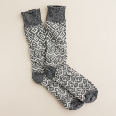 Fair Isle camp socks