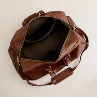 Montague leather weekender