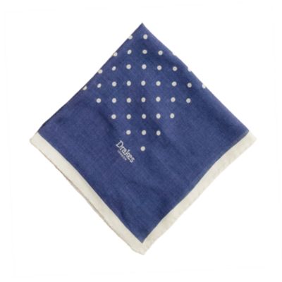 Drake's&reg; silk dot handkerchief