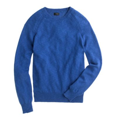Slim textured slub cotton sweater