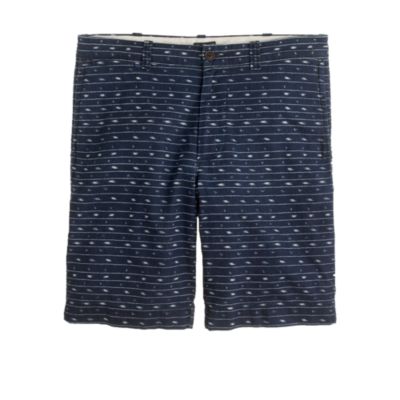 11" club short in indigo ikat