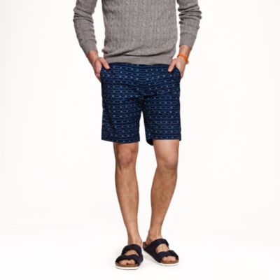 11" club short in indigo ikat