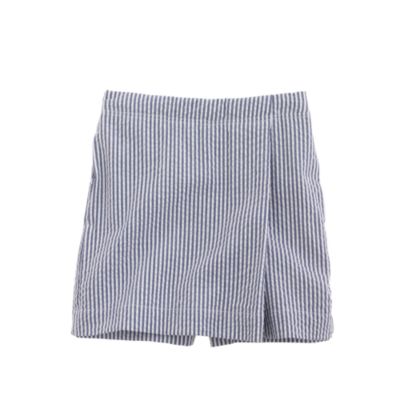 Girls' seersucker skort