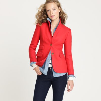 Hacking jacket in double-serge wool