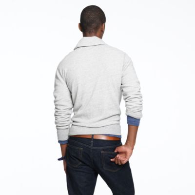 Shawl-collar sweatshirt