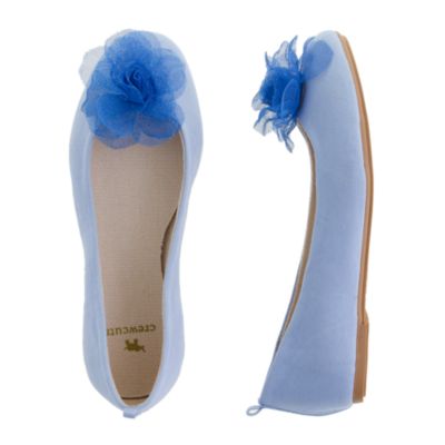 Girls' tulle rose ballet flats