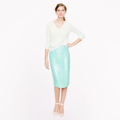 Collection No. 2 pencil skirt in sequins