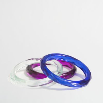 Factory girls' bright bangle three-pack