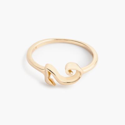 Lulu Frost 14k gold code ring