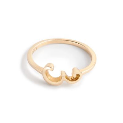 Lulu Frost 14k gold code ring