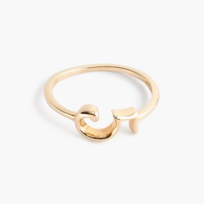 Lulu Frost 14k gold code ring