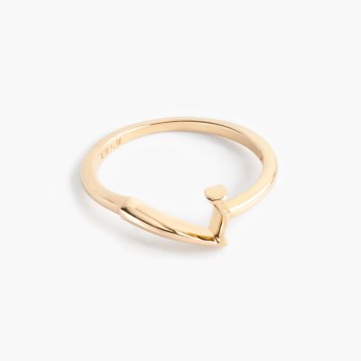 Lulu Frost 14k gold code ring