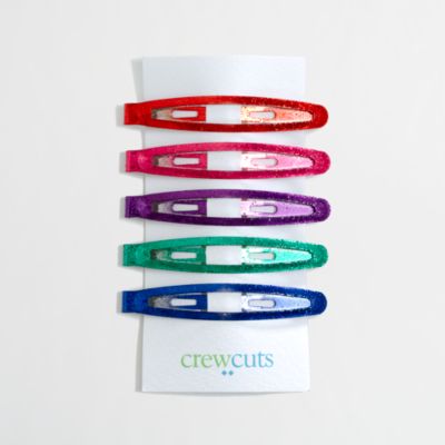 Factory girls' glitter hair clips