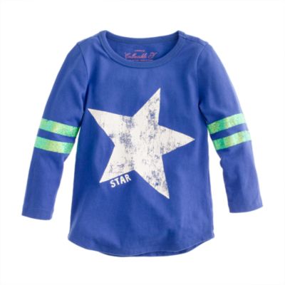 Girls' long-sleeve sport star tee