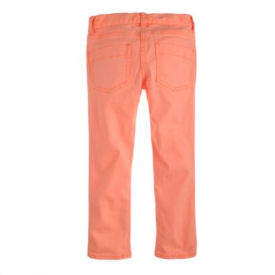 Girls' toothpick ankle jean in garment-dyed twill