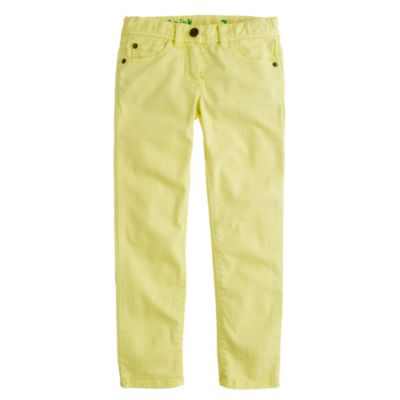 Girls' toothpick ankle jean in garment-dyed twill