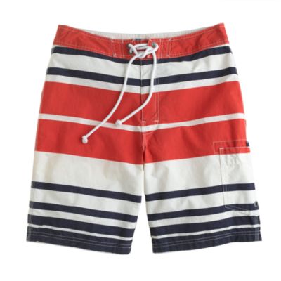 9" board shorts in bold stripe