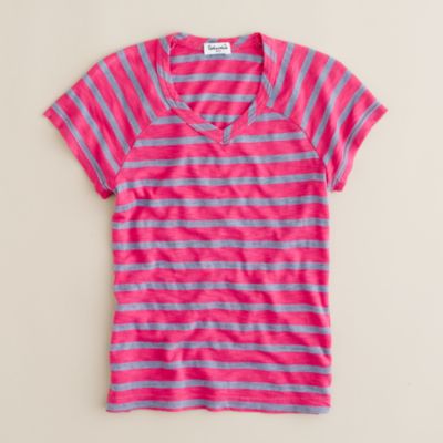 Girls' Splendid&reg; chambray-stripe tee