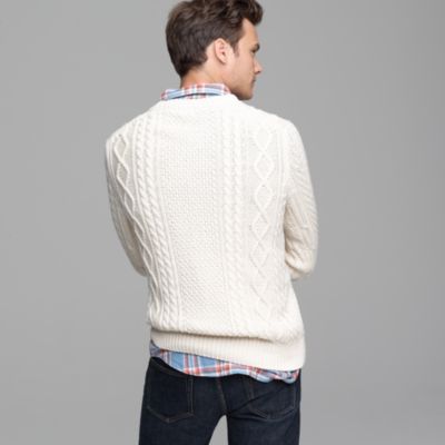 Cotton cable sweater